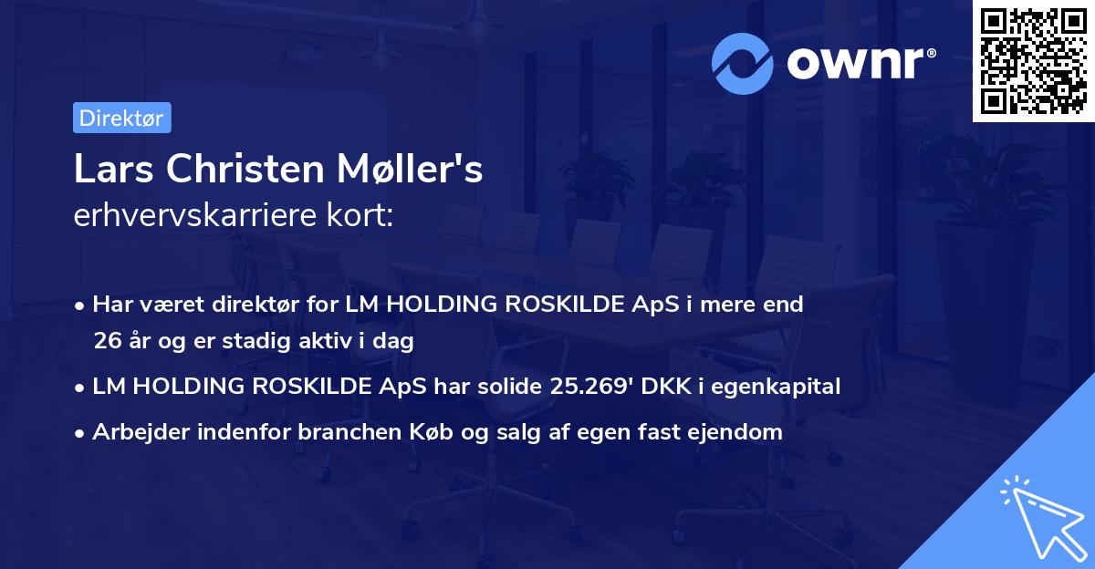 Lars Christen Møller's erhvervskarriere kort