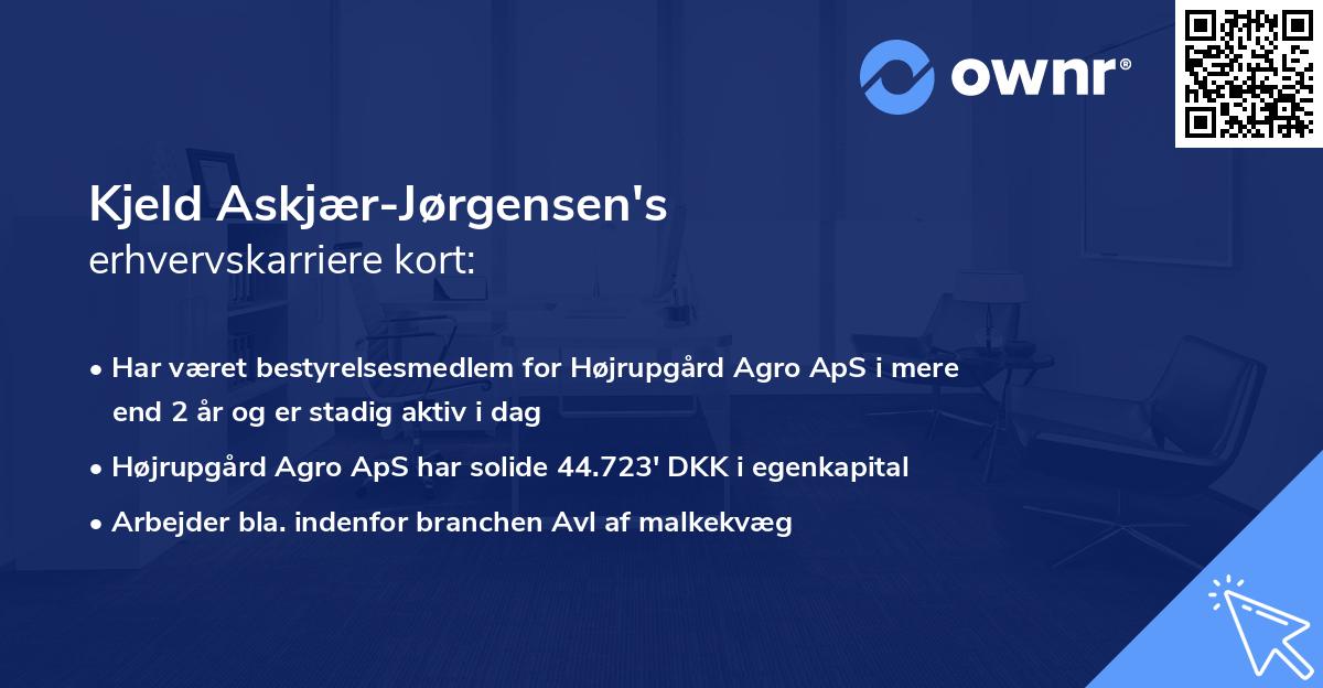 Kjeld Askjær-Jørgensen's erhvervskarriere kort