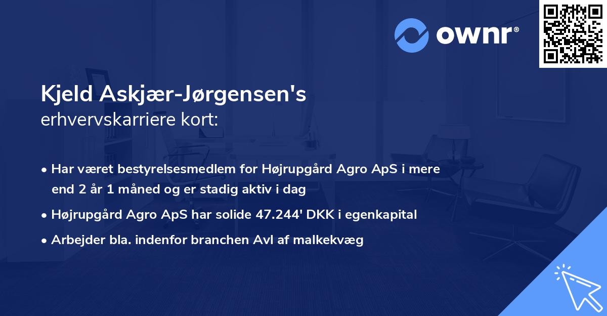 Kjeld Askjær-Jørgensen's erhvervskarriere kort