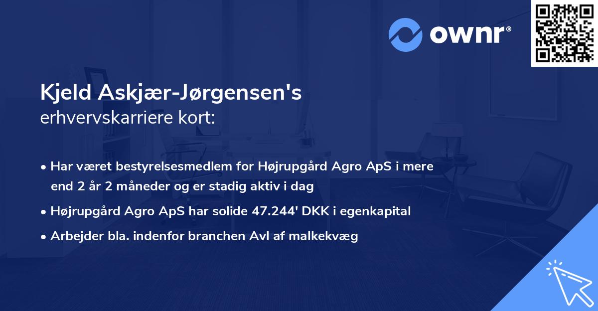 Kjeld Askjær-Jørgensen's erhvervskarriere kort