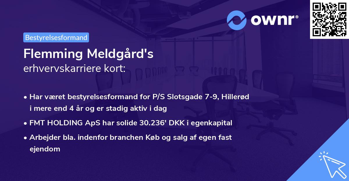 Flemming Meldgård's erhvervskarriere kort