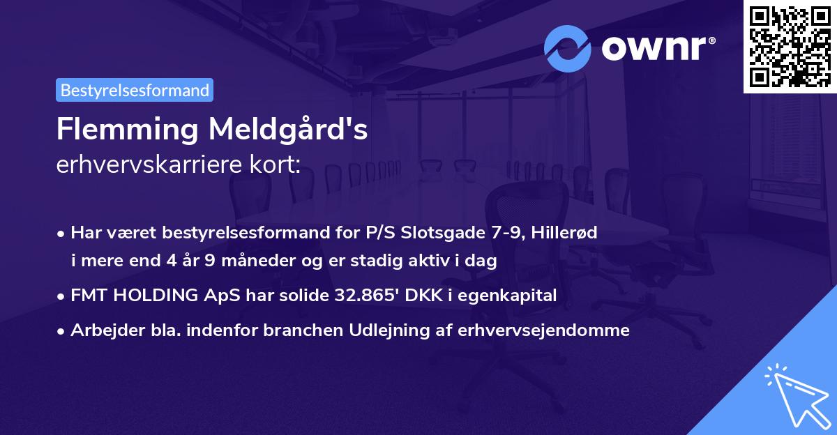 Flemming Meldgård's erhvervskarriere kort