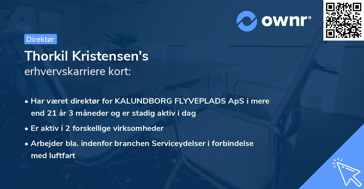 Thorkil Kristensen's erhvervskarriere kort