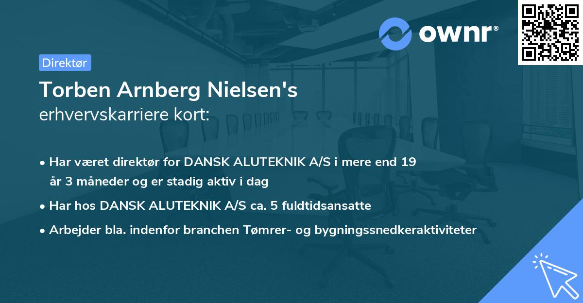 Torben Arnberg Nielsen's erhvervskarriere kort