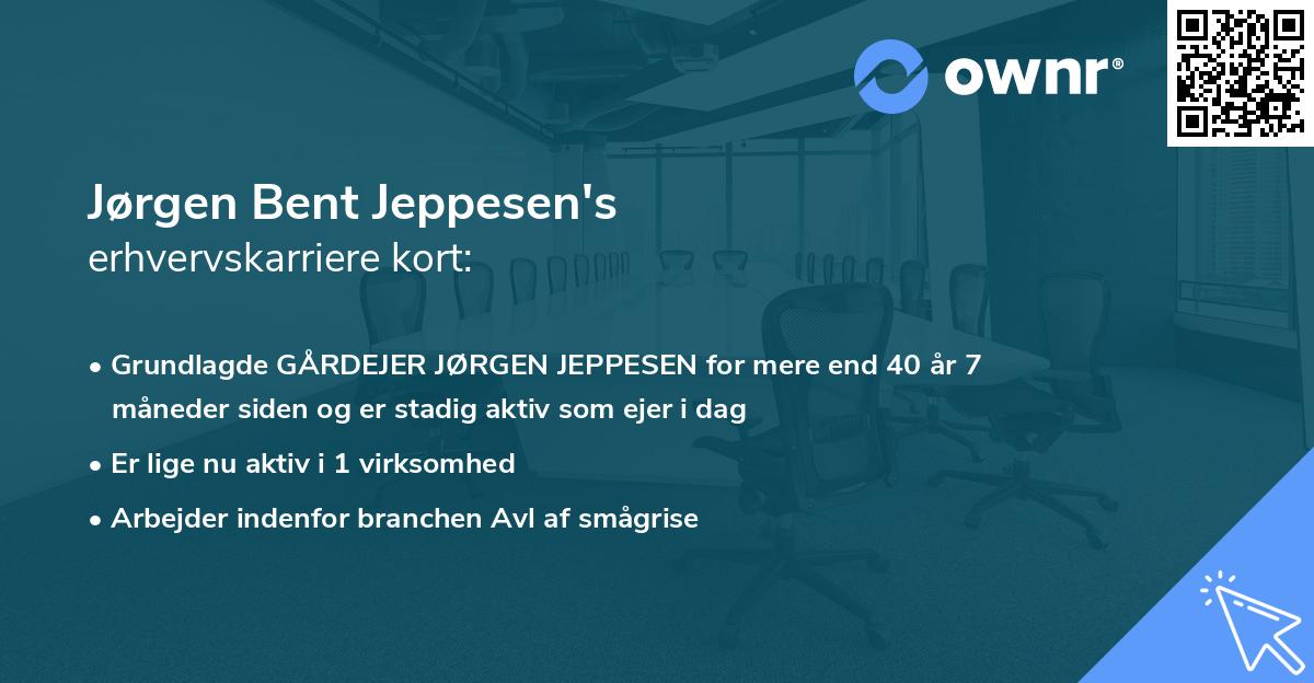 Jørgen Bent Jeppesen's erhvervskarriere kort