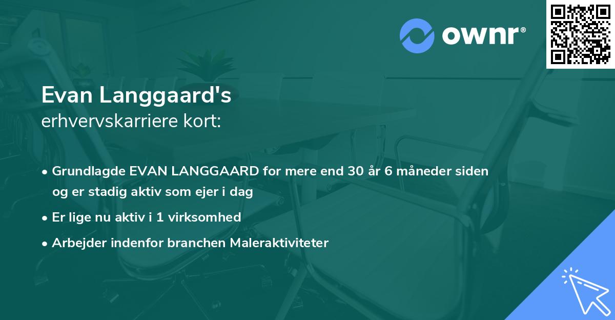 Evan Langgaard's erhvervskarriere kort