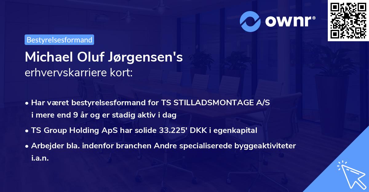 Michael Oluf Jørgensen's erhvervskarriere kort