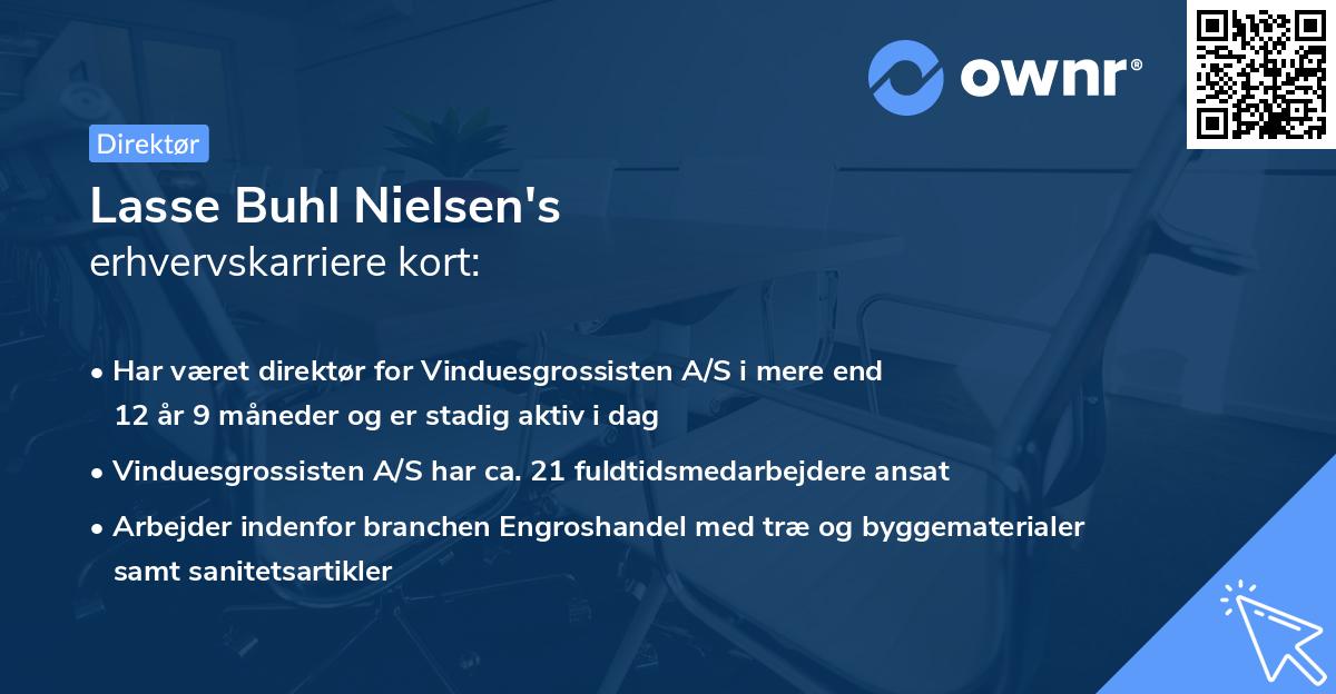 Lasse Buhl Nielsen's erhvervskarriere kort