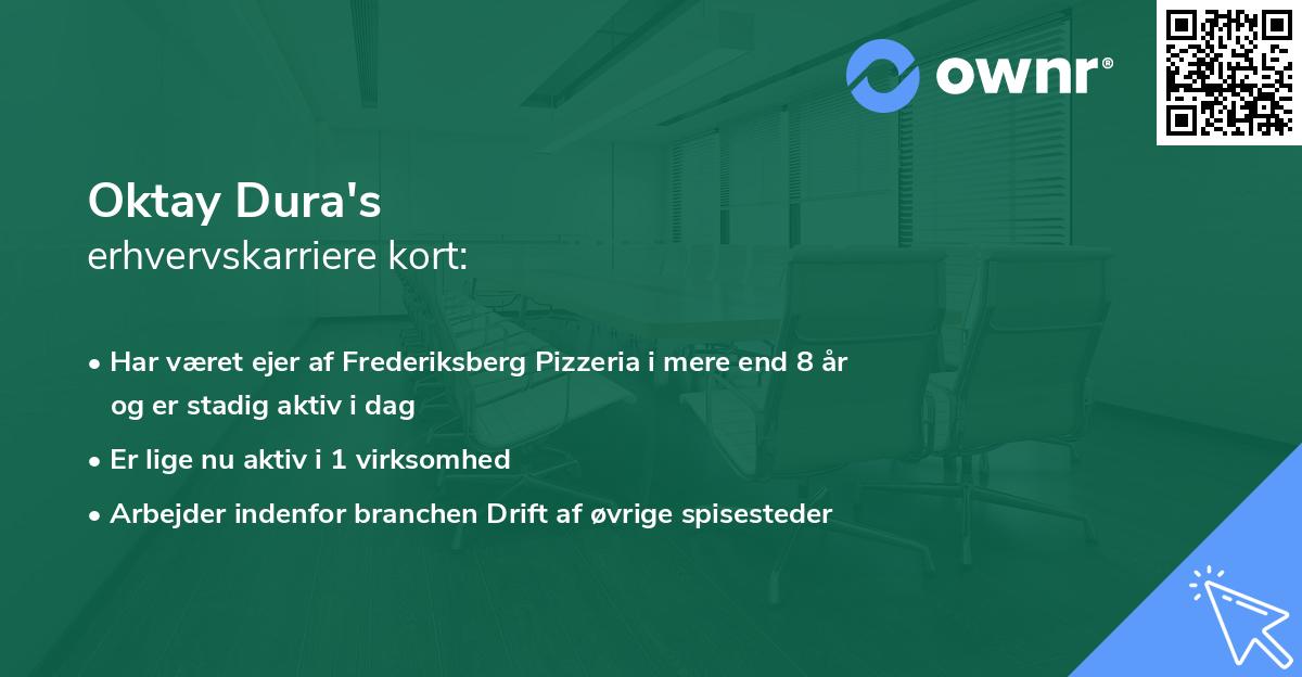 Oktay Dura's erhvervskarriere kort