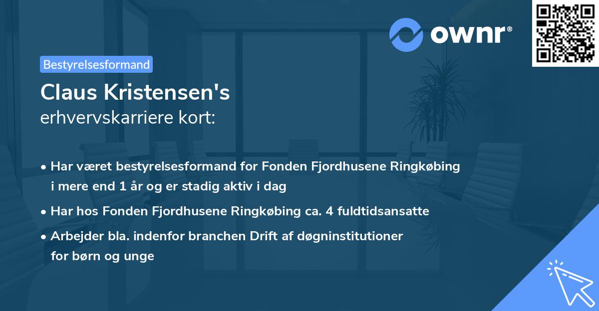 Claus Kristensen's erhvervskarriere kort