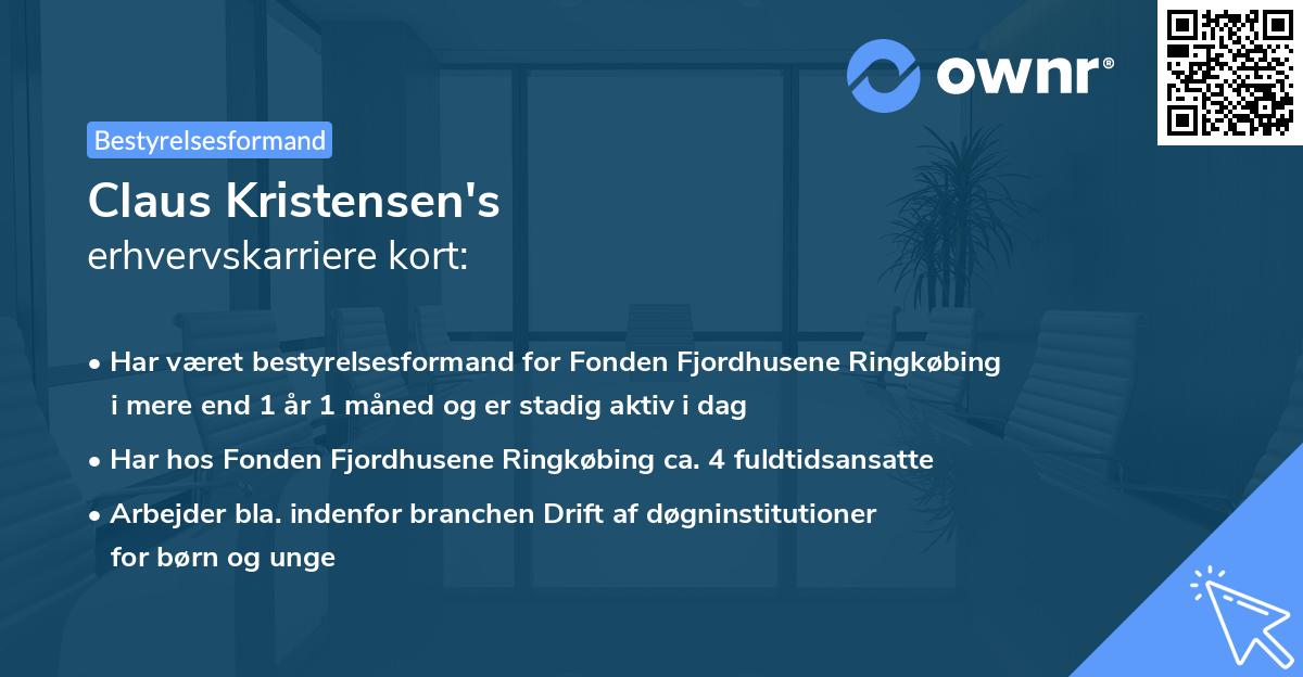 Claus Kristensen's erhvervskarriere kort