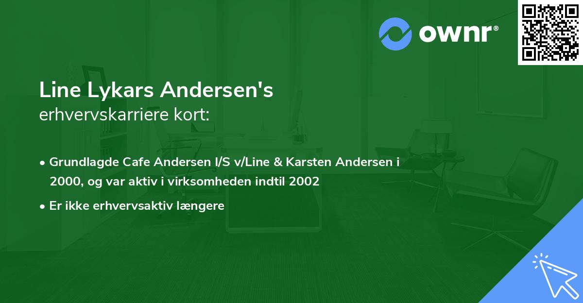 Line Lykars Andersen's erhvervskarriere kort