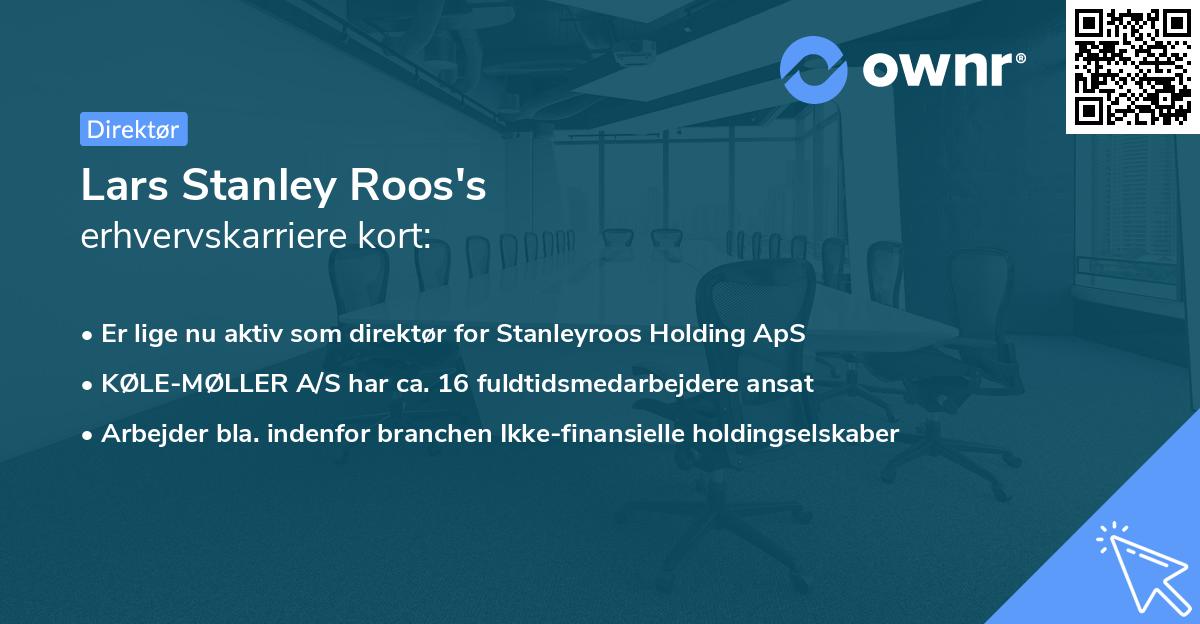 Lars Stanley Roos's erhvervskarriere kort