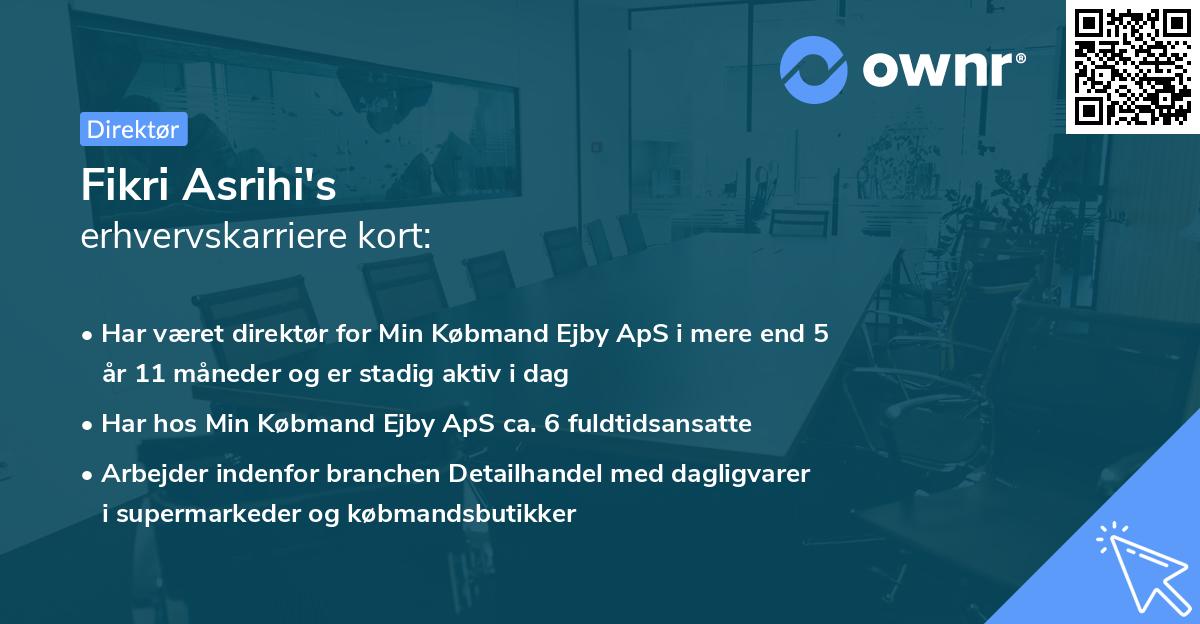 Fikri Asrihi's erhvervskarriere kort