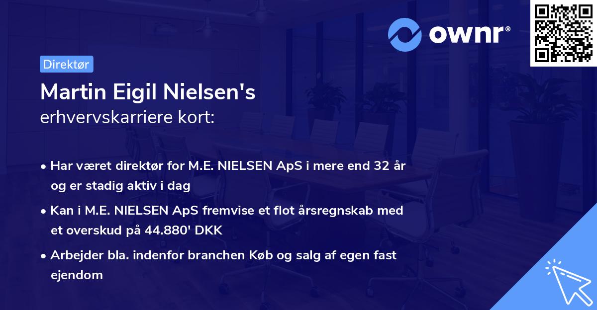 Martin Eigil Nielsen's erhvervskarriere kort