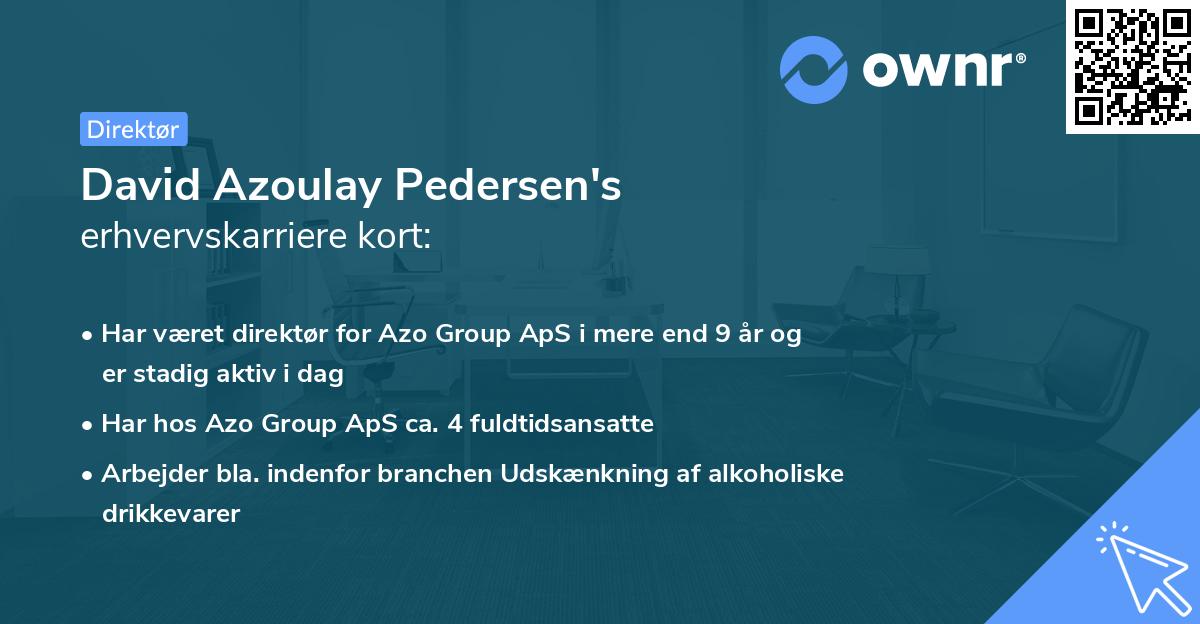 David Azoulay Pedersen's erhvervskarriere kort