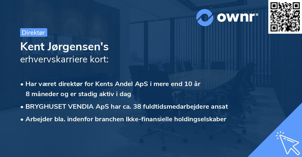 Kent Jørgensen's erhvervskarriere kort