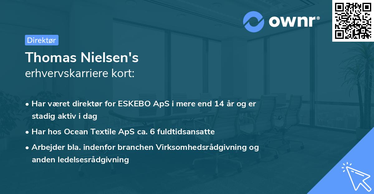 Thomas Nielsen's erhvervskarriere kort