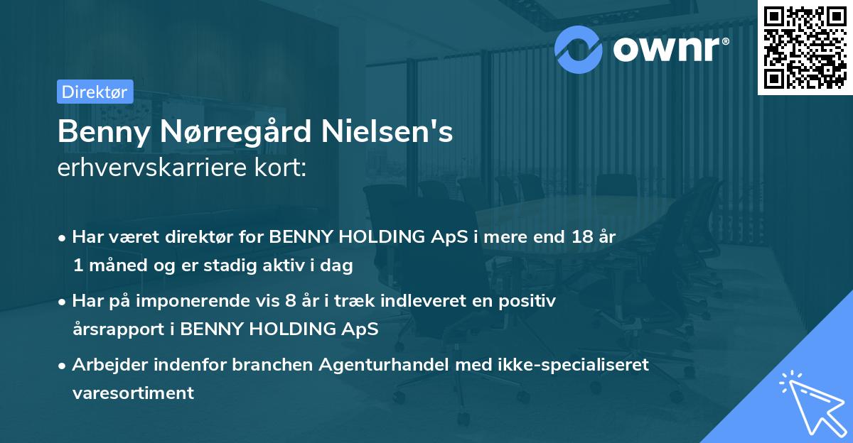 Benny Nørregård Nielsen's erhvervskarriere kort