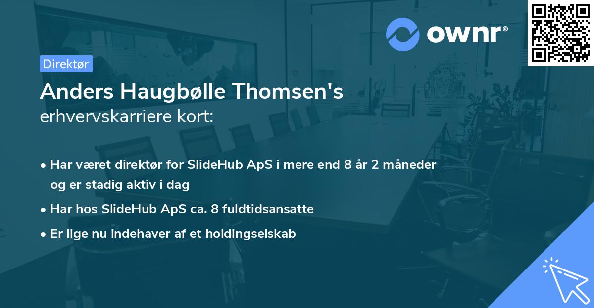 Anders Haugbølle Thomsen's erhvervskarriere kort