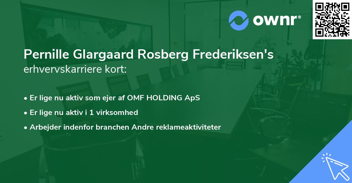 Pernille Glargaard Rosberg Frederiksen's erhvervskarriere kort