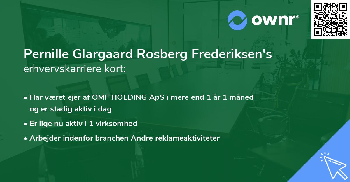 Pernille Glargaard Rosberg Frederiksen's erhvervskarriere kort