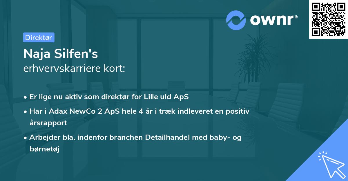 Naja Silfen's erhvervskarriere kort