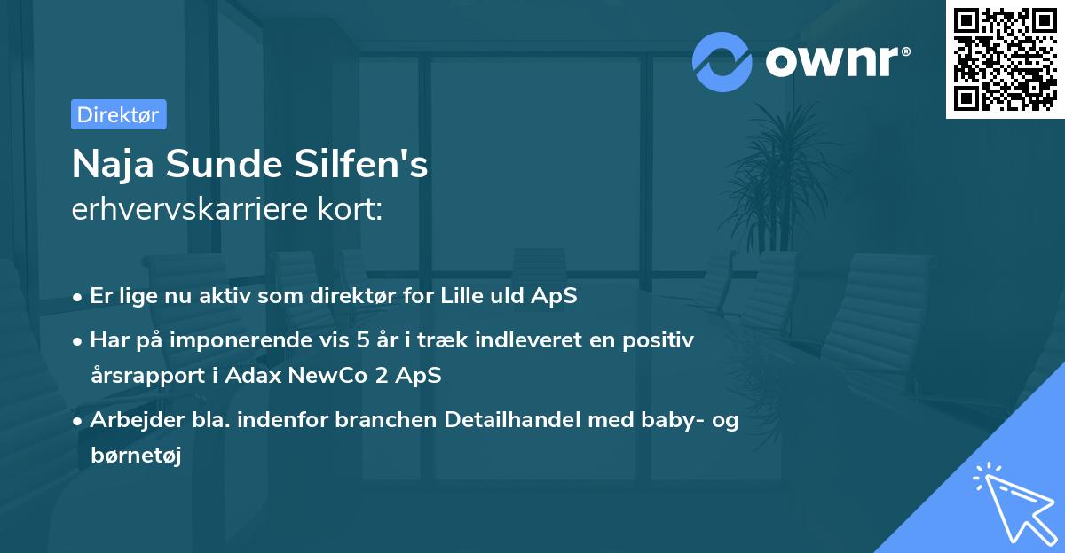 Naja Sunde Silfen's erhvervskarriere kort