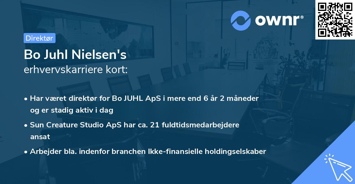 Bo Juhl Nielsen's erhvervskarriere kort