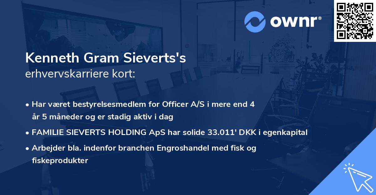 Kenneth Gram Sieverts's erhvervskarriere kort