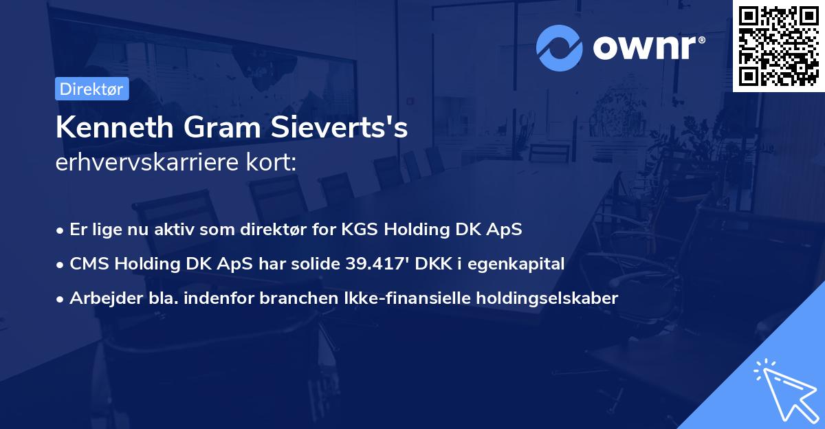 Kenneth Gram Sieverts's erhvervskarriere kort