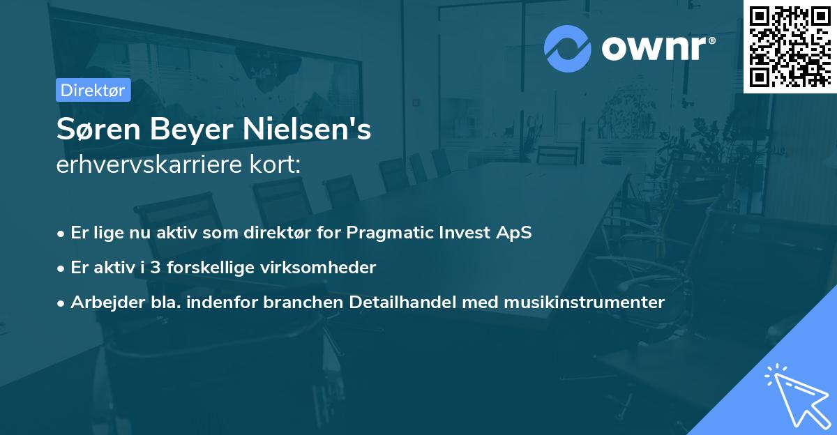 Søren Beyer Nielsen's erhvervskarriere kort