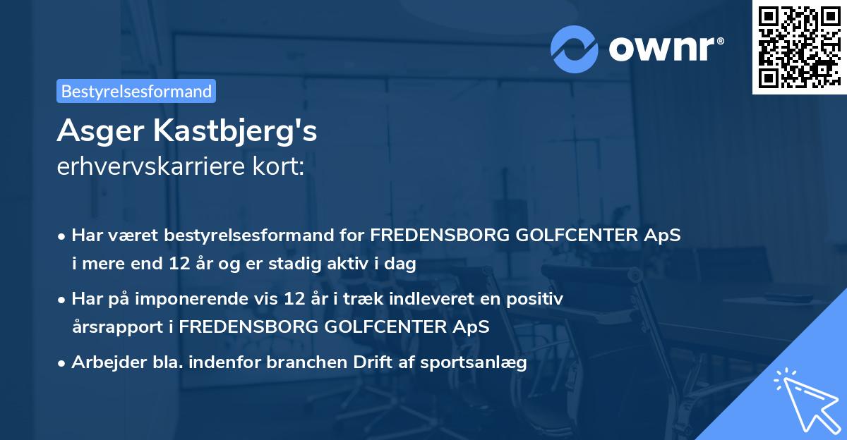 Asger Kastbjerg's erhvervskarriere kort