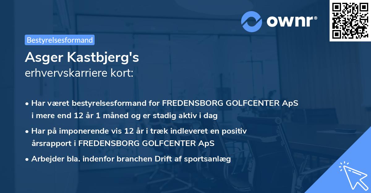 Asger Kastbjerg's erhvervskarriere kort