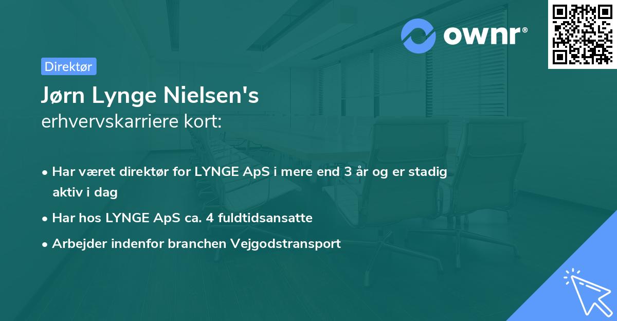Jørn Lynge Nielsen's erhvervskarriere kort