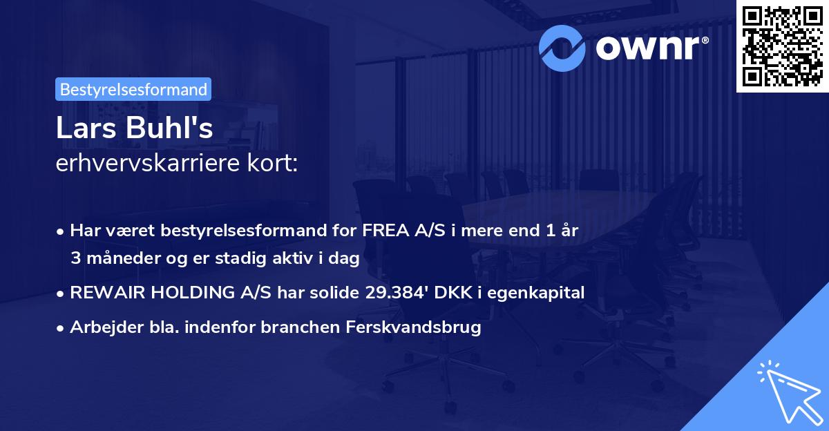 Lars Buhl's erhvervskarriere kort