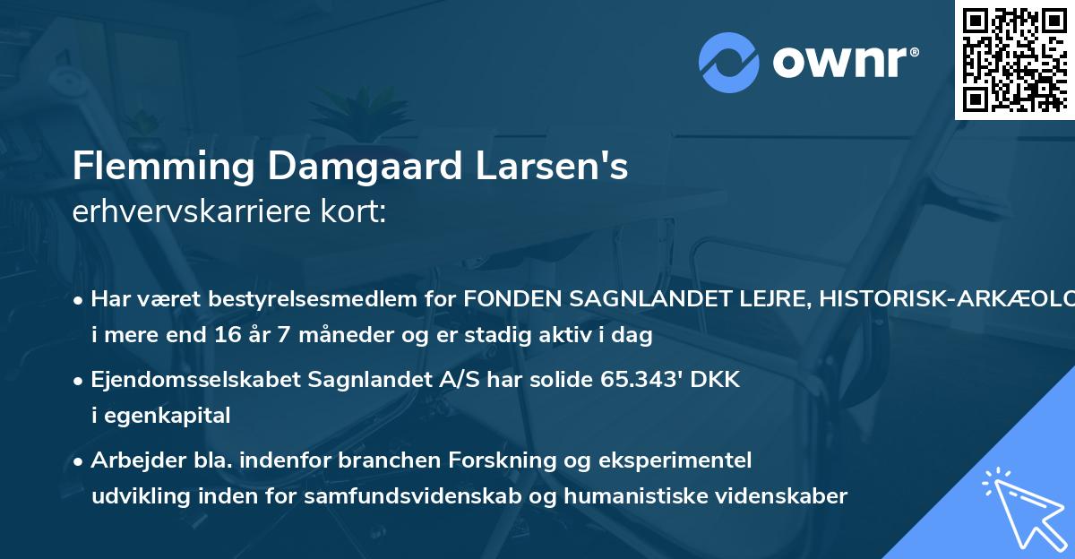 Flemming Damgaard Larsen's erhvervskarriere kort