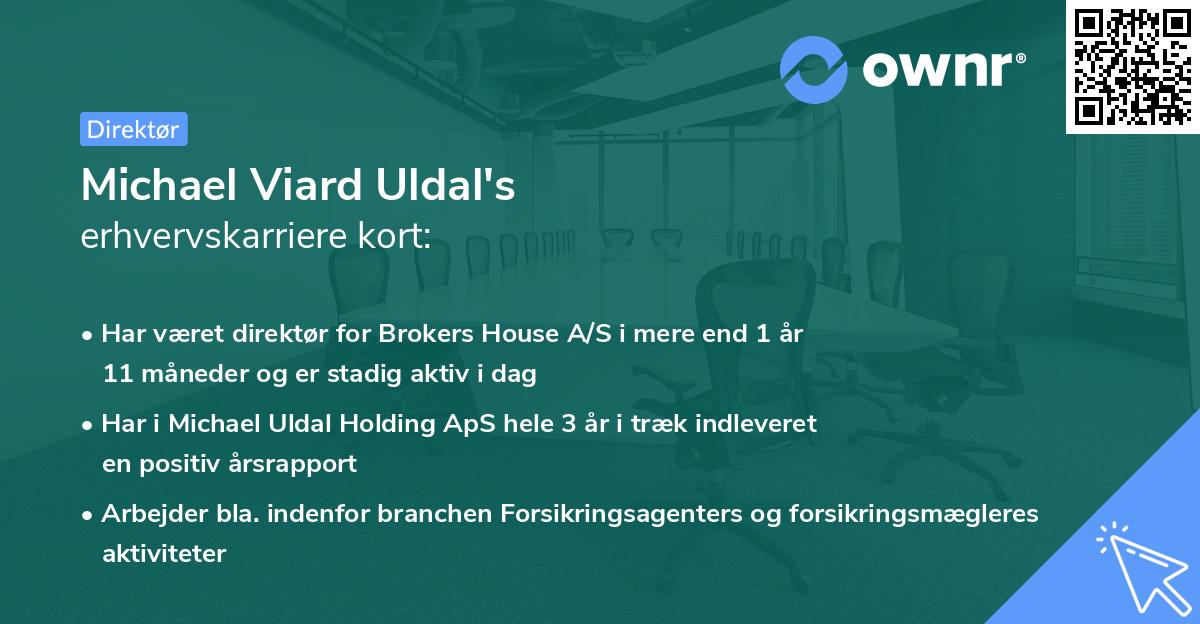 Michael Viard Uldal's erhvervskarriere kort