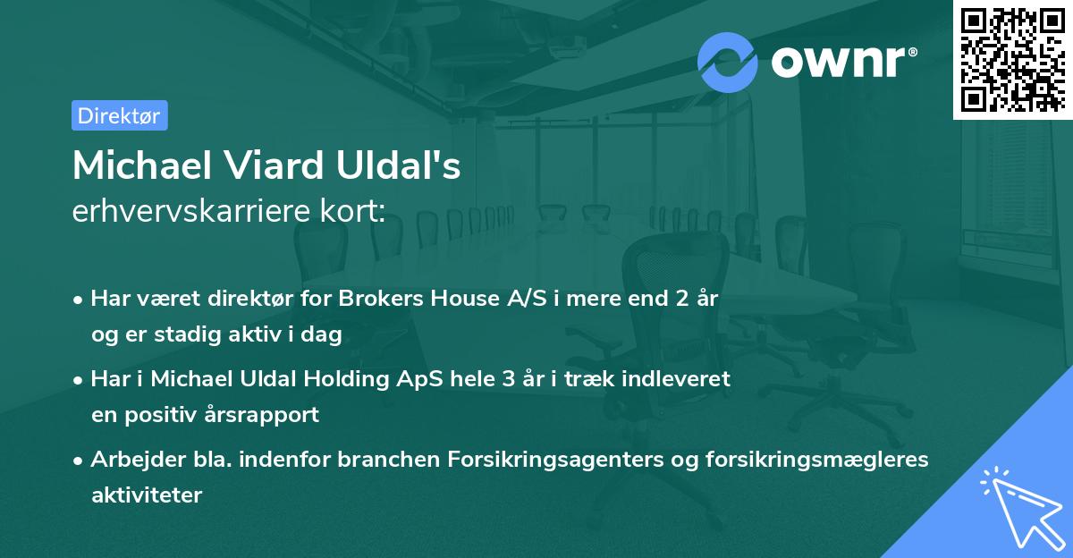 Michael Viard Uldal's erhvervskarriere kort
