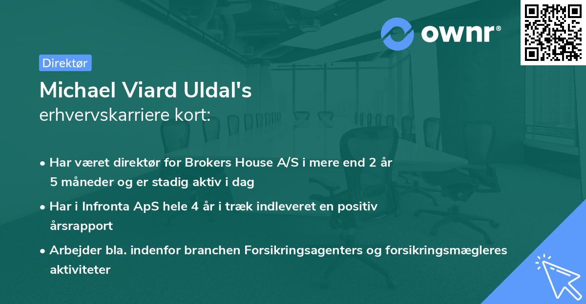Michael Viard Uldal's erhvervskarriere kort