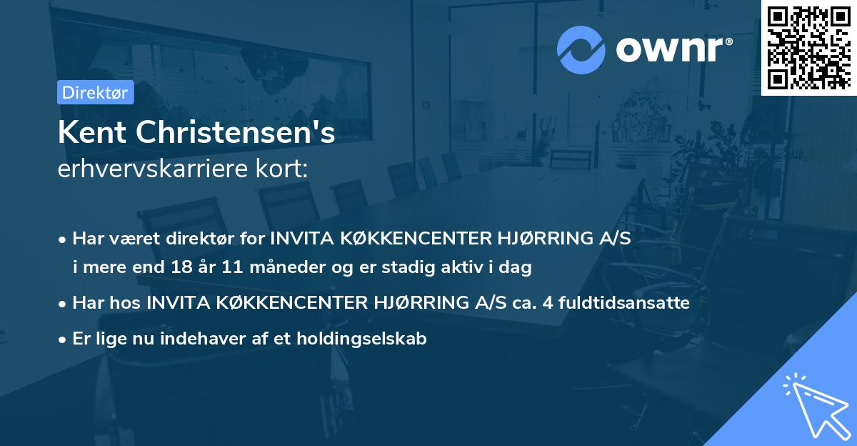 Kent Christensen's erhvervskarriere kort