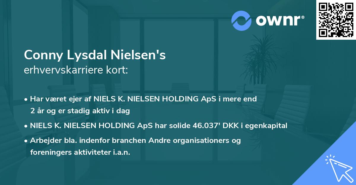 Conny Lysdal Nielsen's erhvervskarriere kort