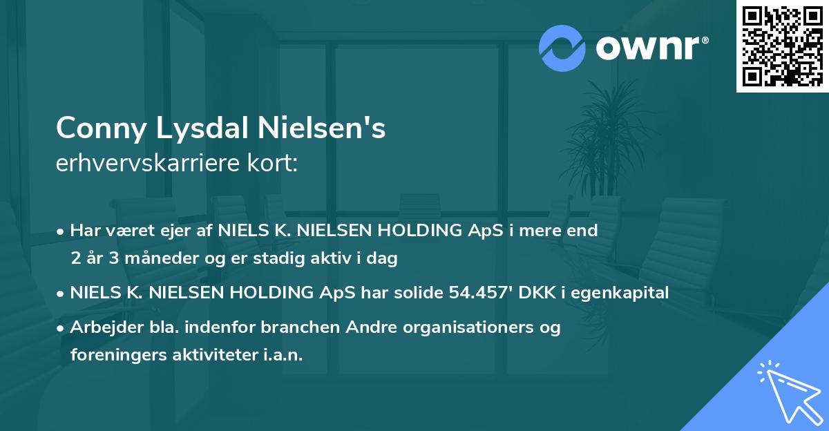 Conny Lysdal Nielsen's erhvervskarriere kort