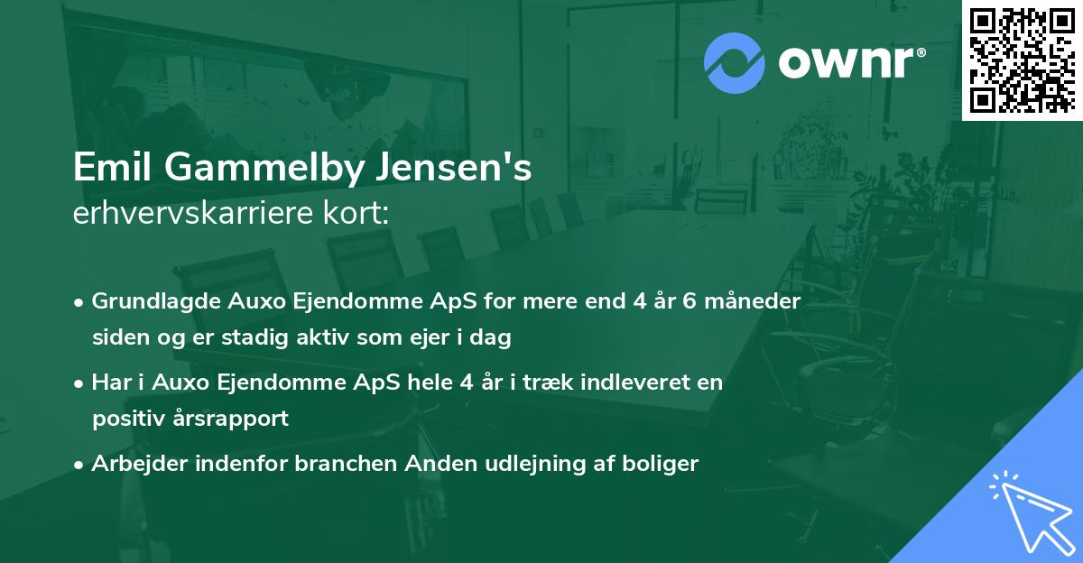 Emil Gammelby Jensen's erhvervskarriere kort