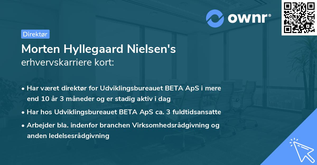 Morten Hyllegaard Nielsen's erhvervskarriere kort