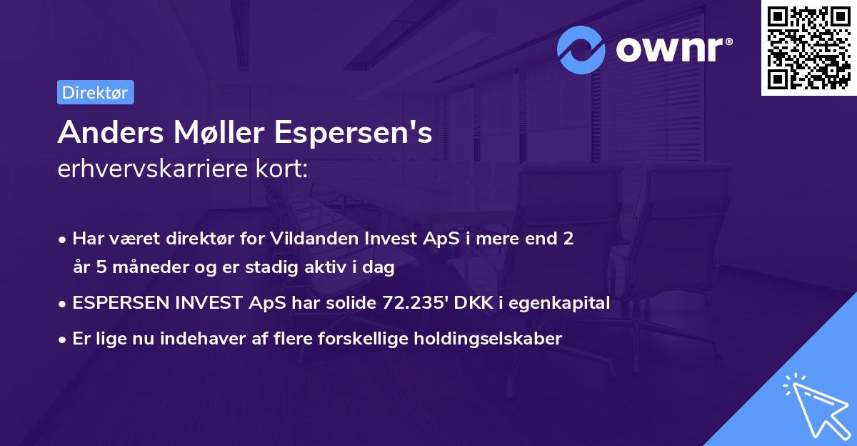 Anders Møller Espersen's erhvervskarriere kort