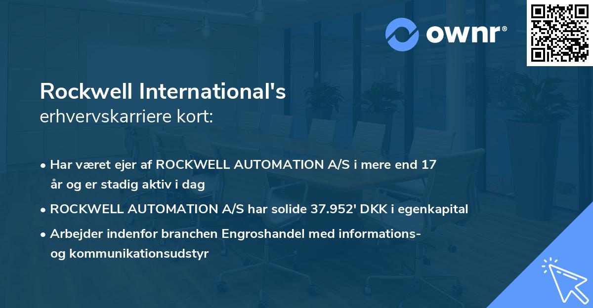 Rockwell International's erhvervskarriere kort