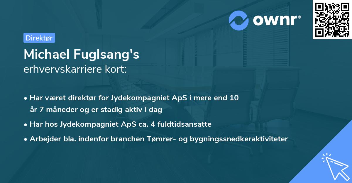 Michael Fuglsang's erhvervskarriere kort