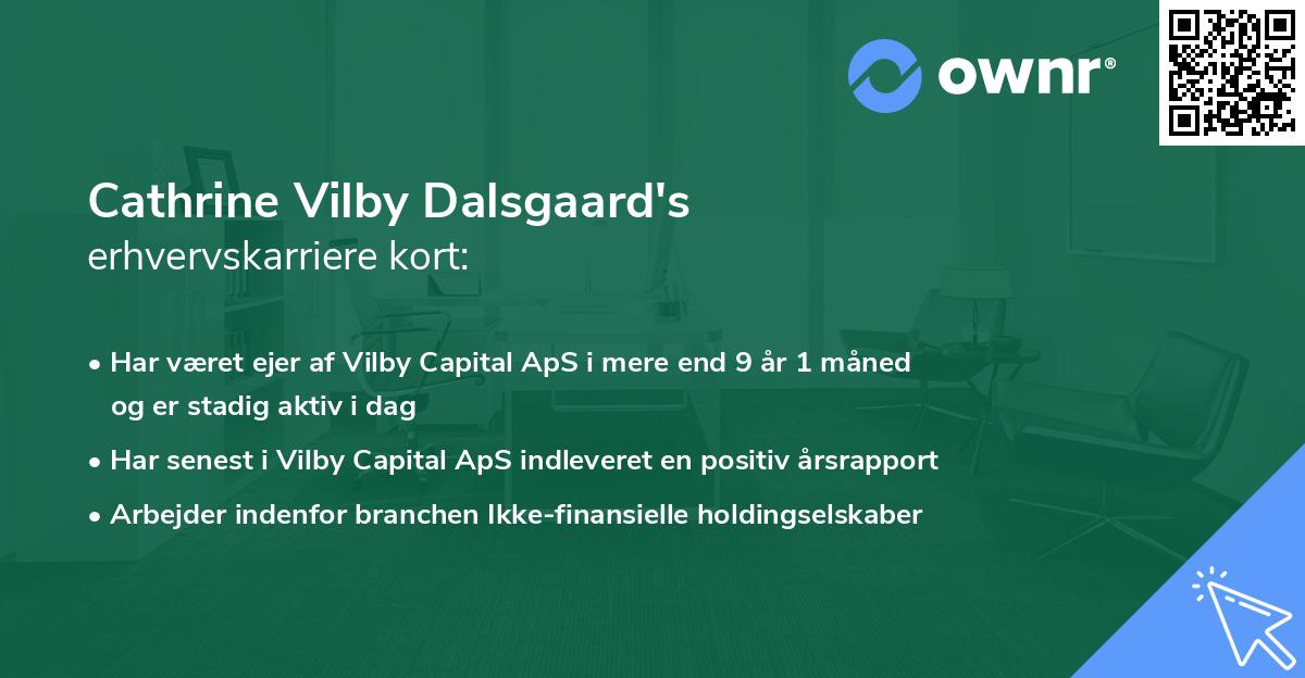 Cathrine Vilby Dalsgaard's erhvervskarriere kort