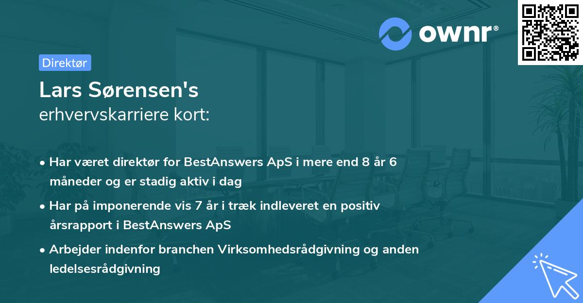 Lars Sørensen's erhvervskarriere kort
